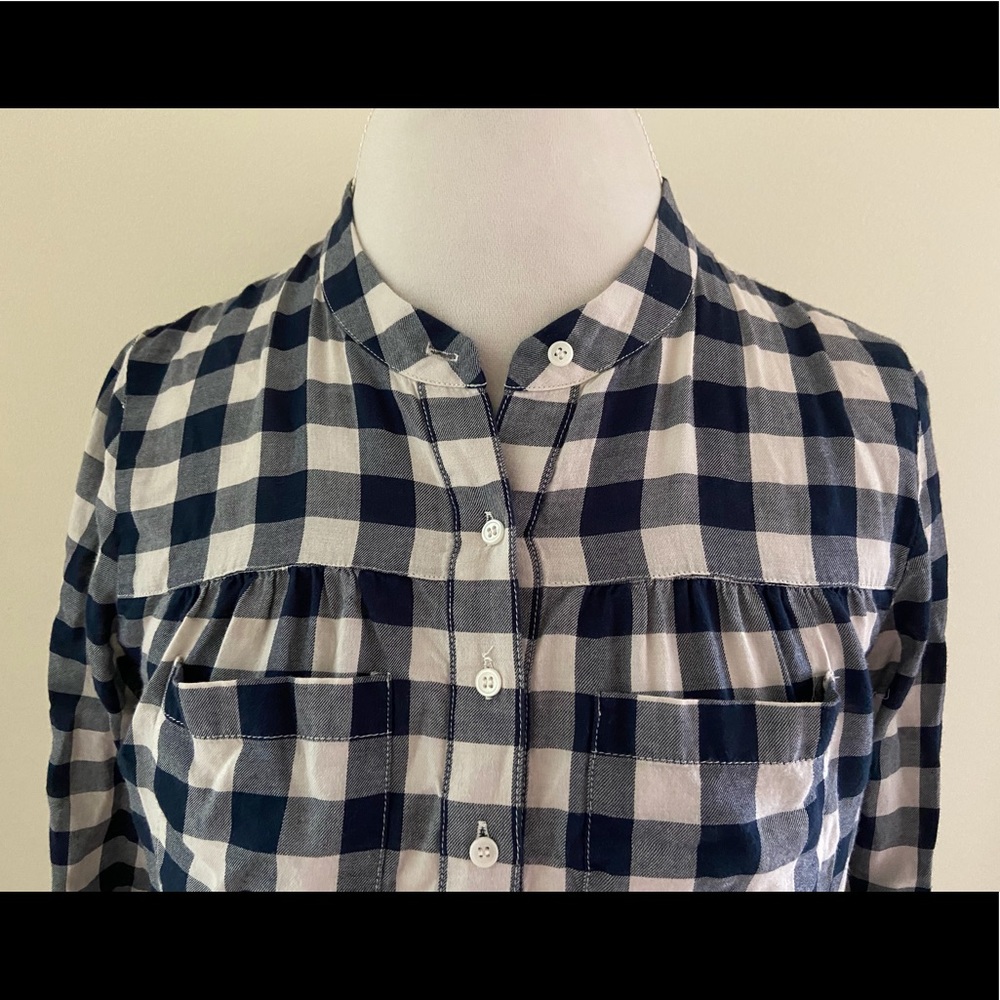 💙Cute Madewell Navy/White Top - Picture 3 of 7